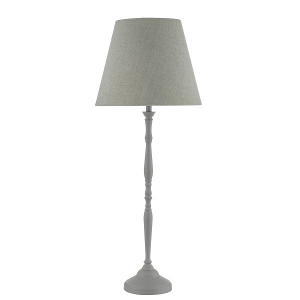 Joanna Table Lamp Grey With Shade - Image 2
