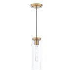 Jodelle Pendant Polished Bronze and Glass