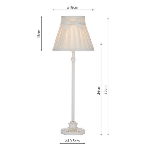 Judy Table Lamp Cream With Shade - Image 2