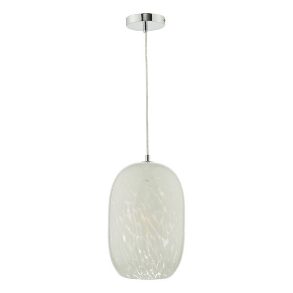 Kari Pendant White Confetti Glass - Image 2