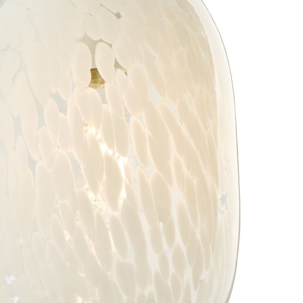 Kari Pendant White Confetti Glass - Image 3