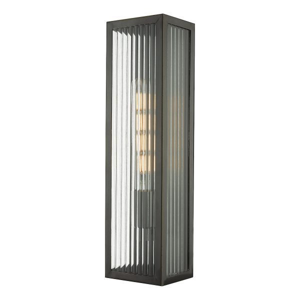 Keegan Outdoor Wall Light Rubbed Bronze IP44 Large