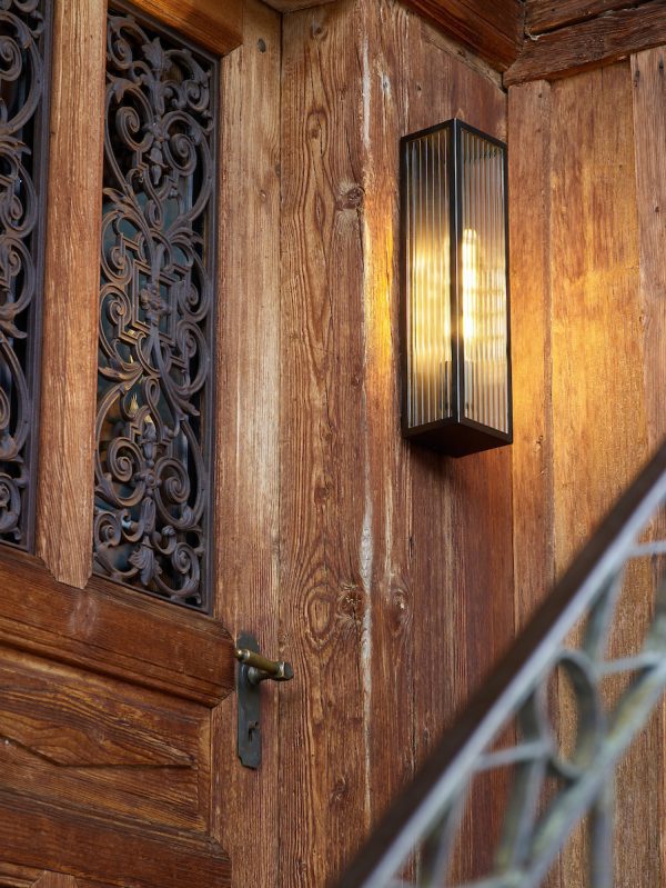 Keegan Outdoor Wall Light Rubbed Bronze IP44 Large - Image 3