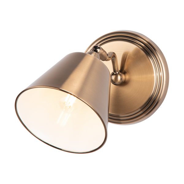 Kempten Single Wall Spotlight Antique Brass - Image 3
