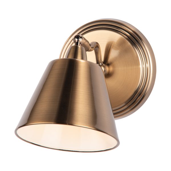 Kempten Single Wall Spotlight Antique Brass - Image 4
