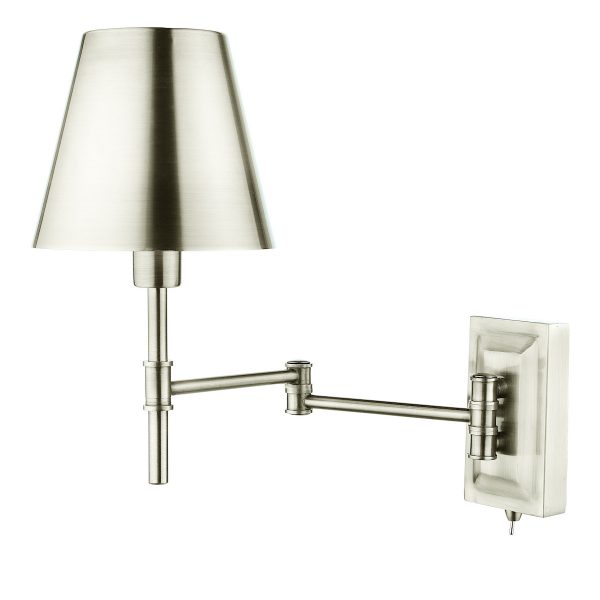 Kensington 1 Light Swing Arm Wall Light Polished Nickel - Image 2