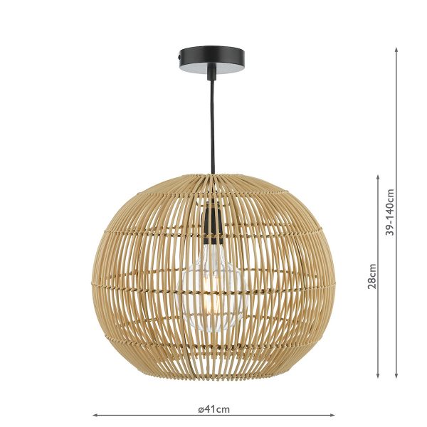 Kesler Pendant Rattan - Image 8