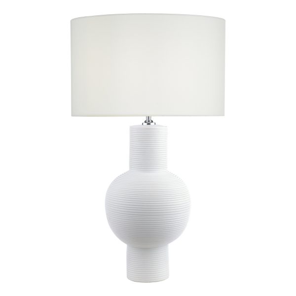 Kiara Table Lamp White Ceramic Base Only - Image 2