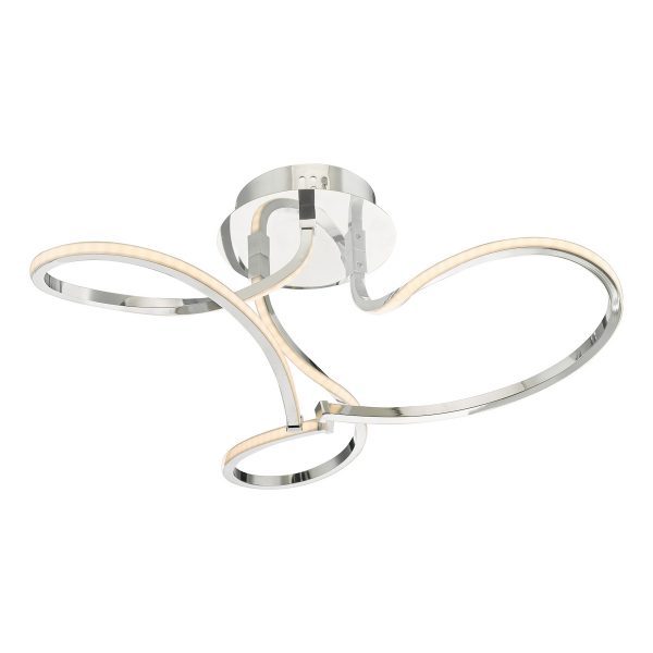 Killian 3 Light Semi Flush Polished Chrome LED - Image 2