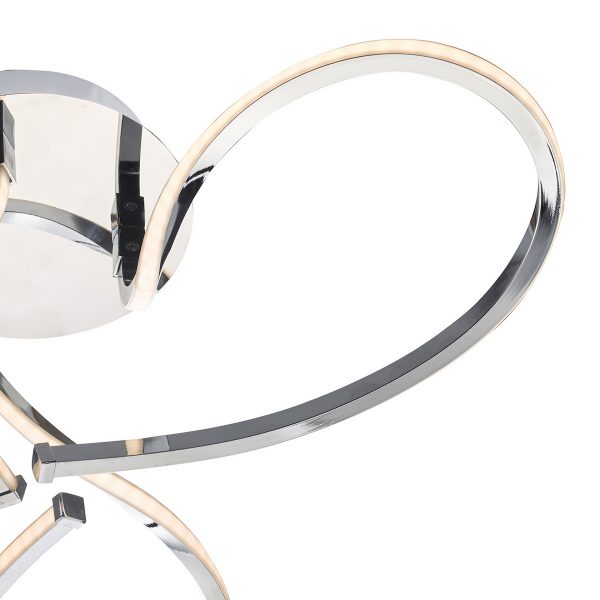 Killian 3 Light Semi Flush Polished Chrome LED - Image 5