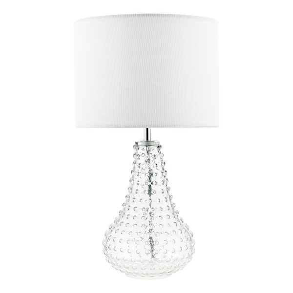 Kristina Table Lamp Textured Glass With Shade - Image 2