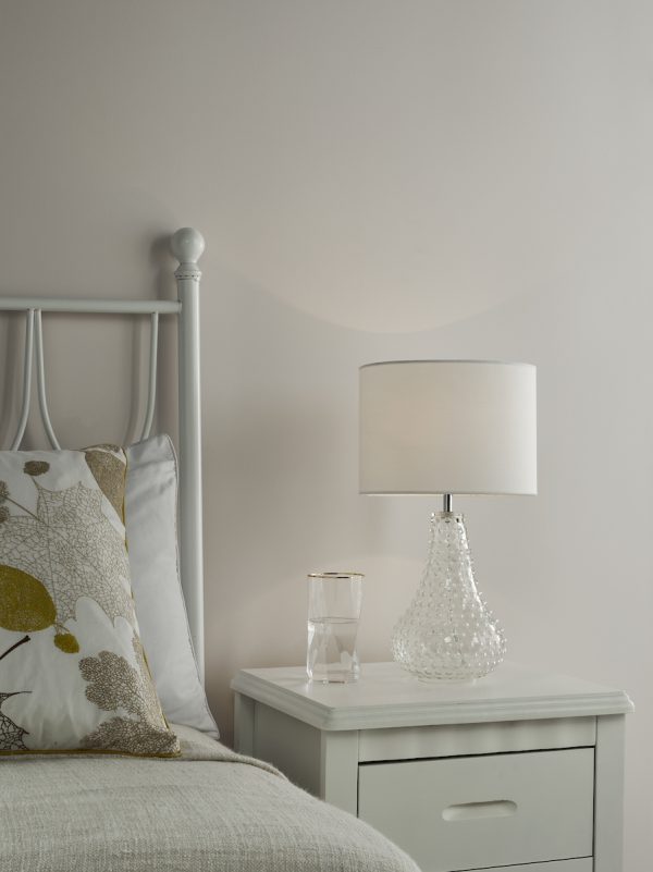 Kristina Table Lamp Textured Glass With Shade - Image 4