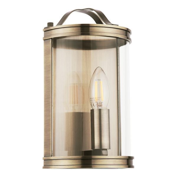 Laura Ashley Harrington Wall Light Antique Brass and Glass - Image 2