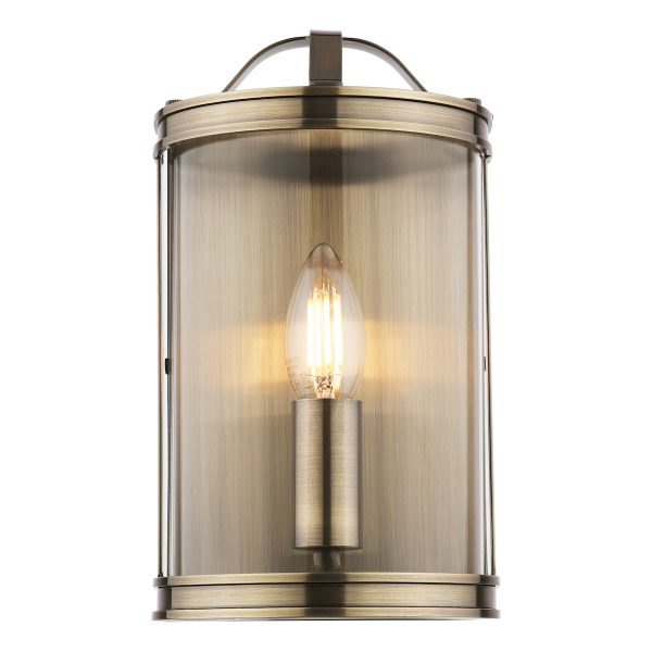 Laura Ashley Harrington Wall Light Antique Brass and Glass - Image 3