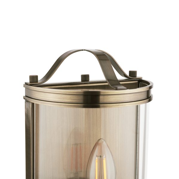 Laura Ashley Harrington Wall Light Antique Brass and Glass - Image 5