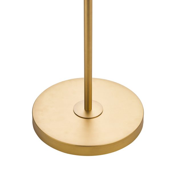 Laura Ashley Rhosill 3 Light Floor Lamp Crystal and Matt Antique Brass - Image 4