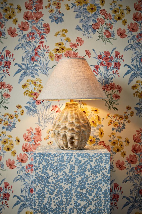 Laura Ashley Fernhill Table Lamp Matt Cream With Shade - Image 4