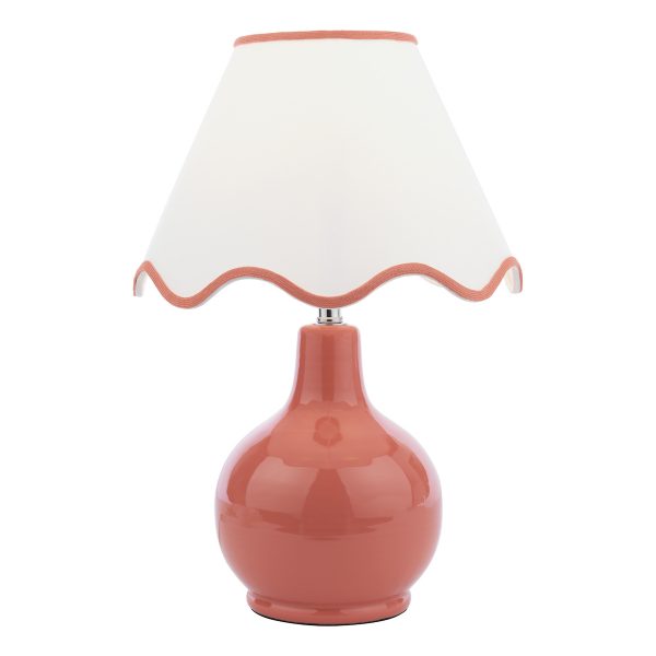 Laura Ashley Bramhope Table Lamp Terracotta With Shade