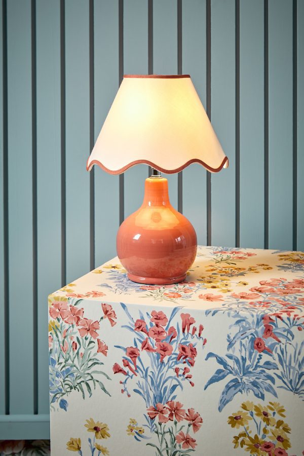 Laura Ashley Bramhope Table Lamp Terracotta With Shade - Image 4