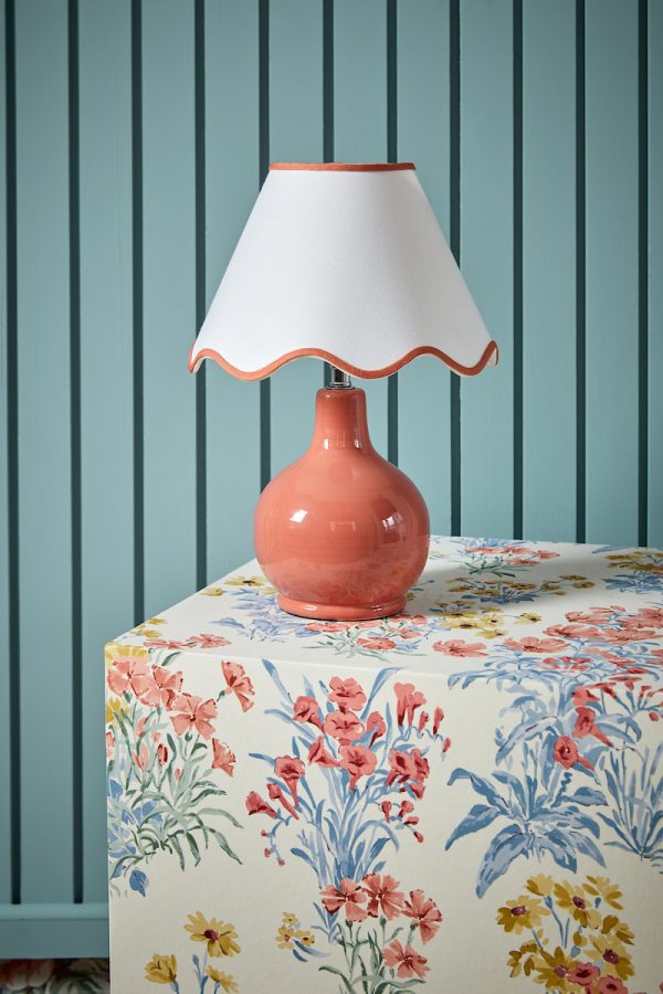 Laura Ashley Bramhope Table Lamp Terracotta With Shade - Image 5