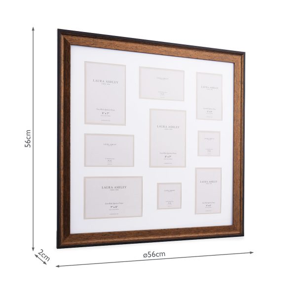 Laura Ashley Cara Photo Frame Bronze With 9 Apertures - Image 5