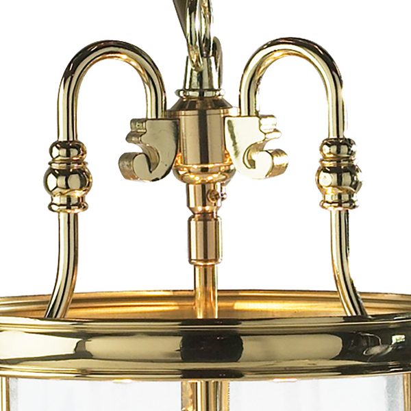 Lambeth 3 Light Lantern Dual Mount Polished Brass - Image 2