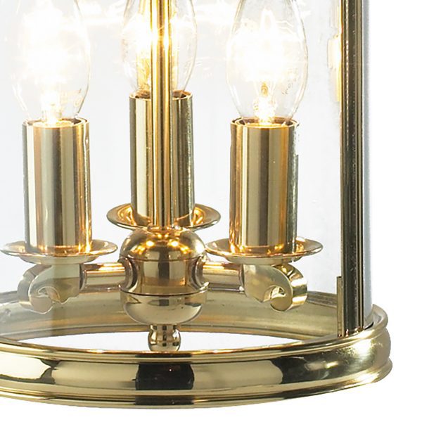 Lambeth 3 Light Lantern Dual Mount Polished Brass - Image 3