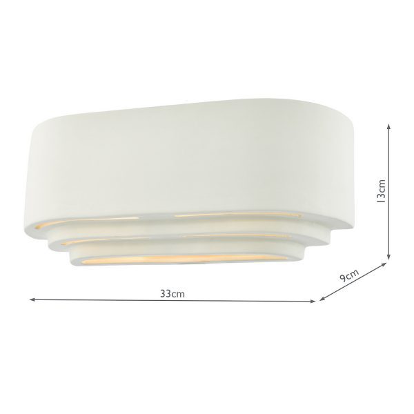 Lando Ceramic Wall Washer White - Image 7