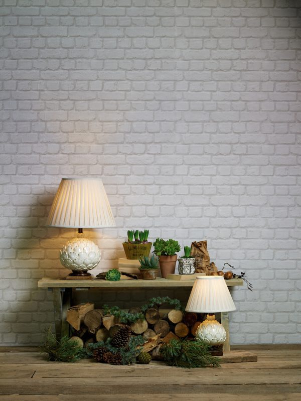 Layer Small Table Lamp Cream With Shade - Image 5