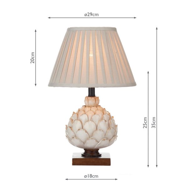 Layer Small Table Lamp Cream With Shade - Image 8