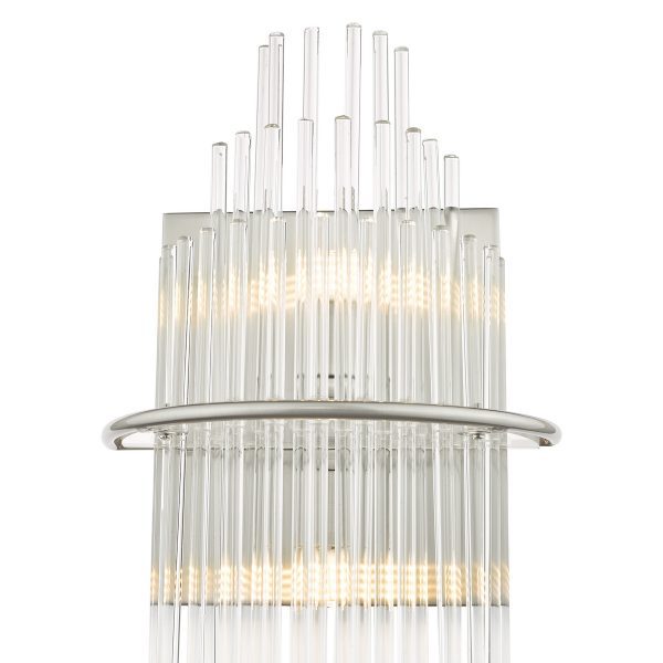 Lukas 2 Light Wall Light Polished Chrome Glass - Image 3