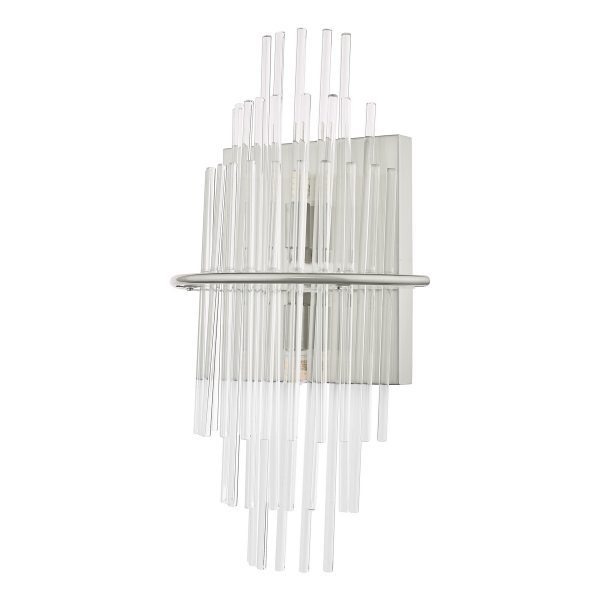 Lukas 2 Light Wall Light Polished Chrome Glass - Image 5