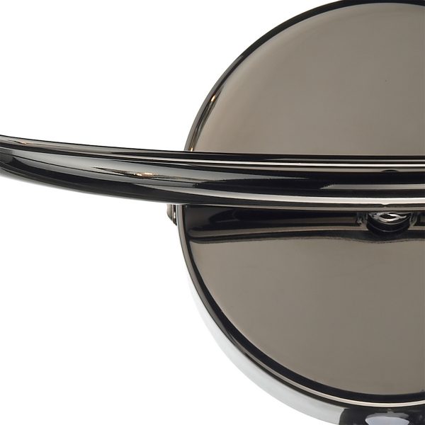 Luther 2 Light Wall Light Black Chrome Crystal - Image 2
