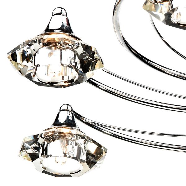 Luther 10 Light Semi Flush Polished Chrome Crystal - Image 4