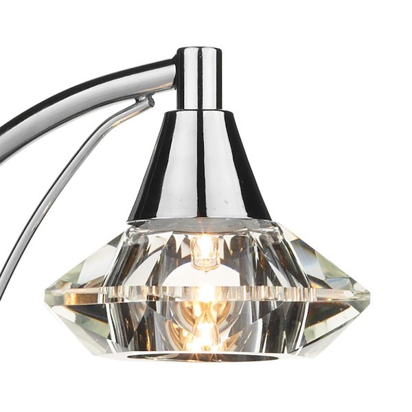 Luther Table Lamp Polished Chrome Crystal - Image 2