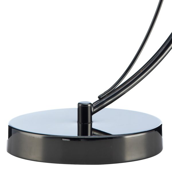 Luther Table Lamp Black Chrome Crystal - Image 3