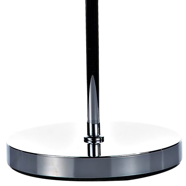 Luther 3 Light Floor Lamp Polished Chrome Crystal - Image 3