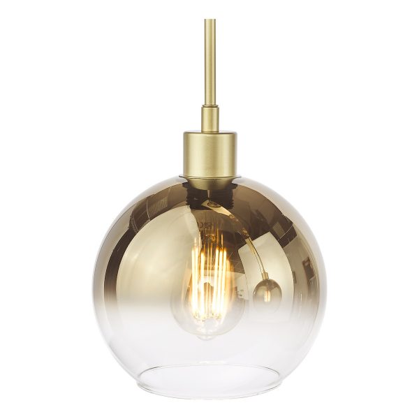 Lycia 3 Light Bar Pendant Satin Gold and Gold Ombre Glass - Image 5