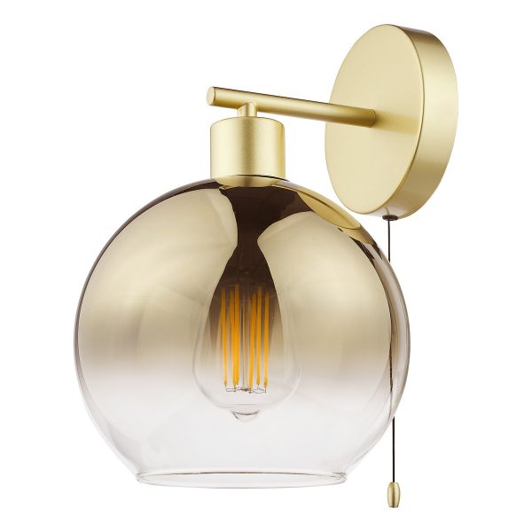 Lycia Wall Light Satin Gold and Gold Ombre Glass - Image 2