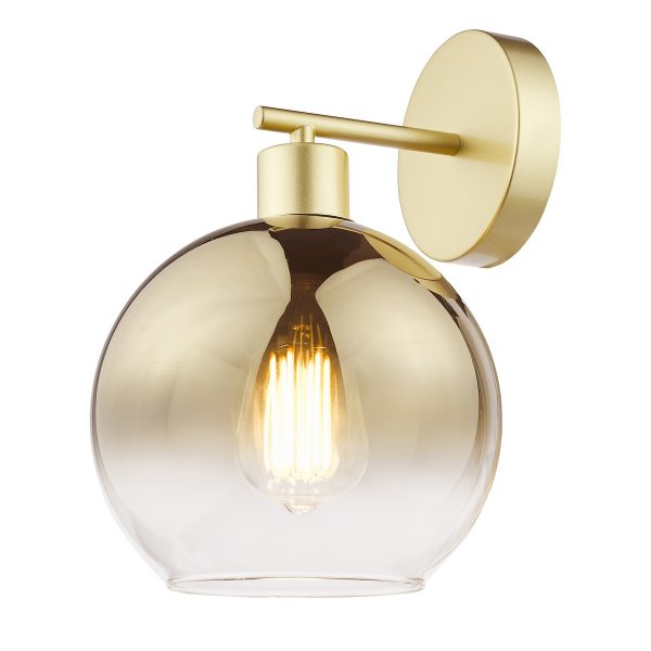 Lycia Wall Light Satin Gold and Gold Ombre Glass - Image 3