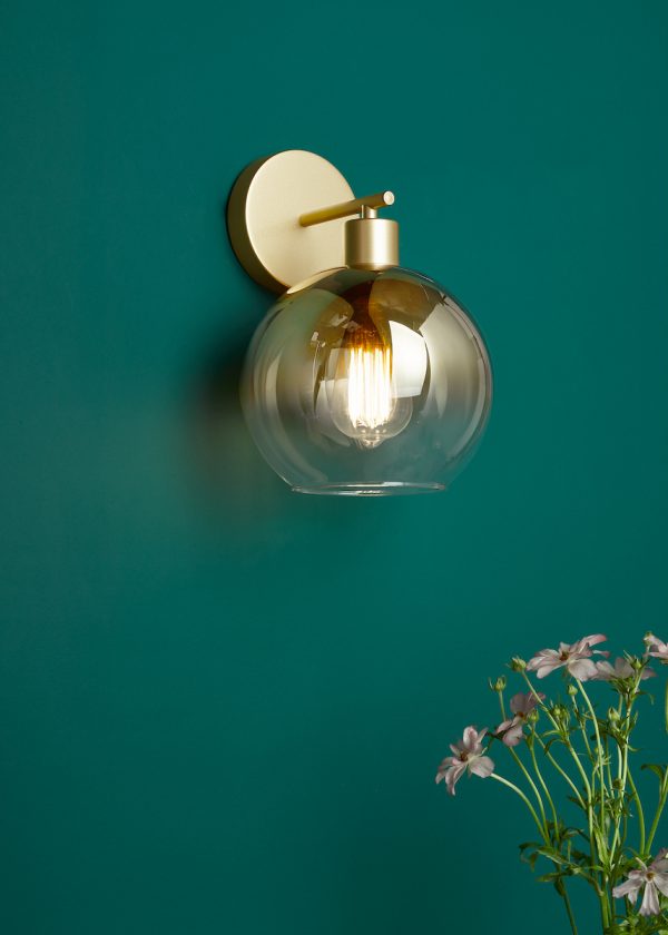 Lycia Wall Light Satin Gold and Gold Ombre Glass - Image 5
