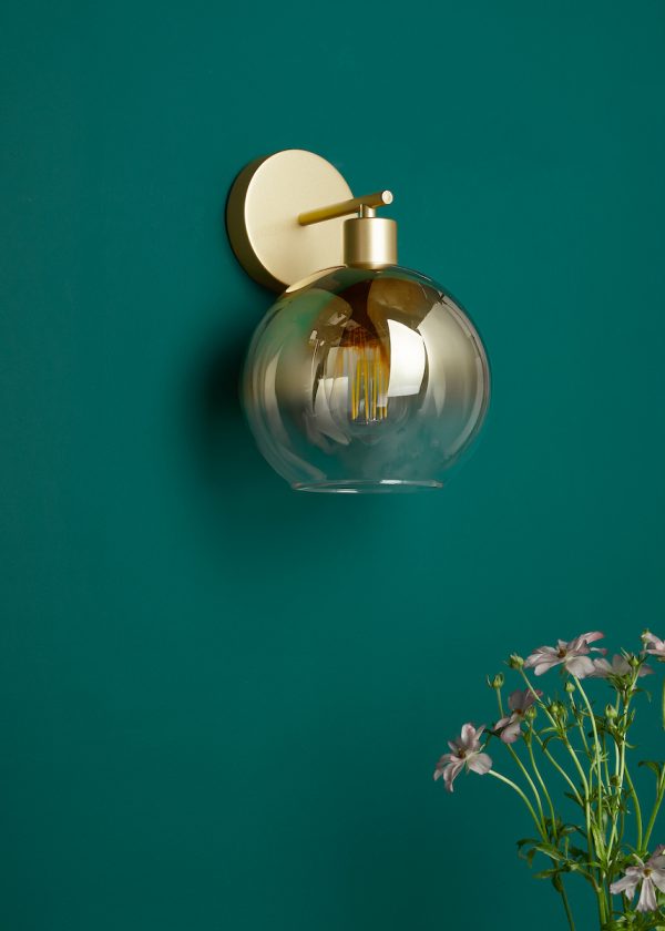 Lycia Wall Light Satin Gold and Gold Ombre Glass - Image 6
