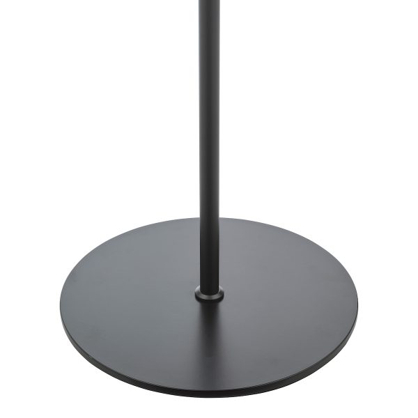 Lycia 3 Light Floor Lamp Matt Black and Smoked Ombre Glass - Image 5