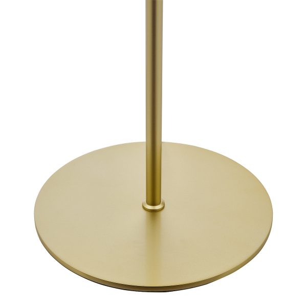 Lycia 3 Light Floor Lamp Satin Gold and Gold Ombre Glass - Image 5