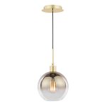 Lycia Pendant Polished Gold and Gold Ombre Glass