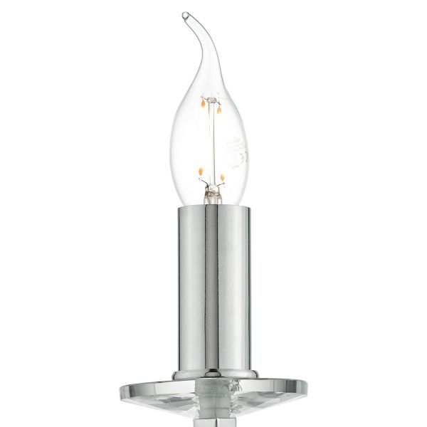 Lyon Wall Light Polished Chrome & Crystal - Image 3