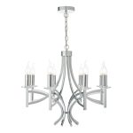 Lyon 8lt Pendant Polished Chrome & Crystal