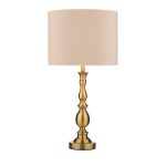 Madrid Table Lamp Antique Brass With Shade