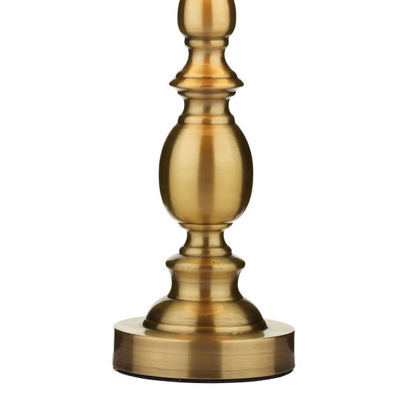 Madrid Table Lamp Antique Brass With Shade - Image 4