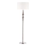 Madrid Floor Lamp Satin Chrome With Shade
